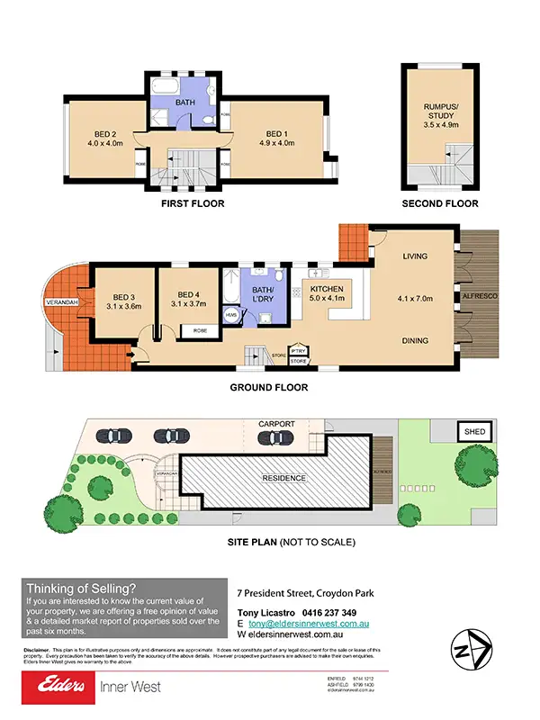 Floorplan of Homely house listing, 7 President Street, Croydon Park NSW 2133
