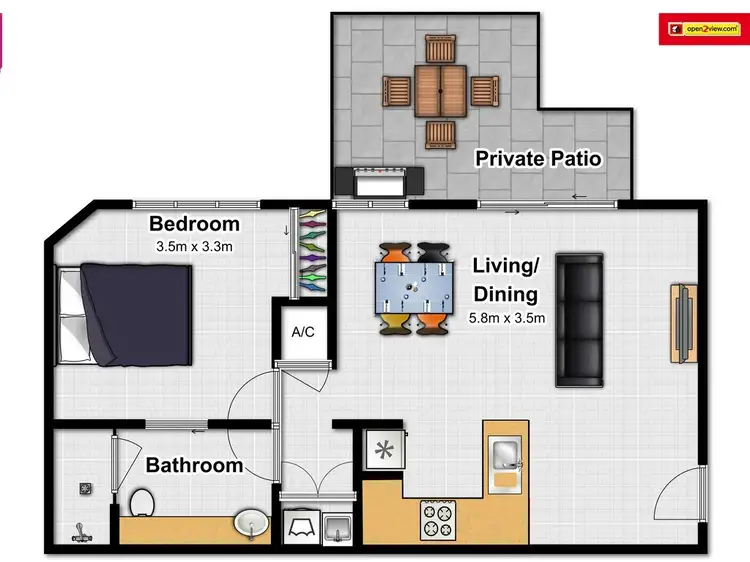 Floorplan of Homely unit listing, 6/9 Port Douglas Rd (Mediterranean), Port Douglas QLD 4877