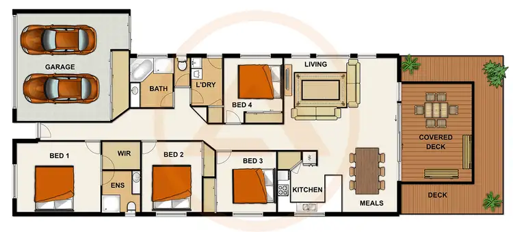 Floorplan of Homely house listing, 34 Carisbrook Circuit, Forest Lake QLD 4078