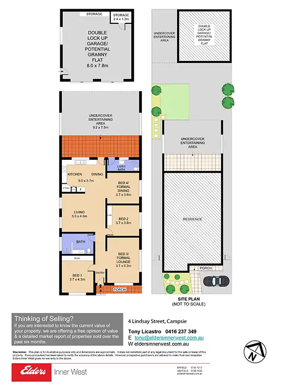 Floorplan of Homely house listing, 4 Lindsay Street, Campsie NSW 2194