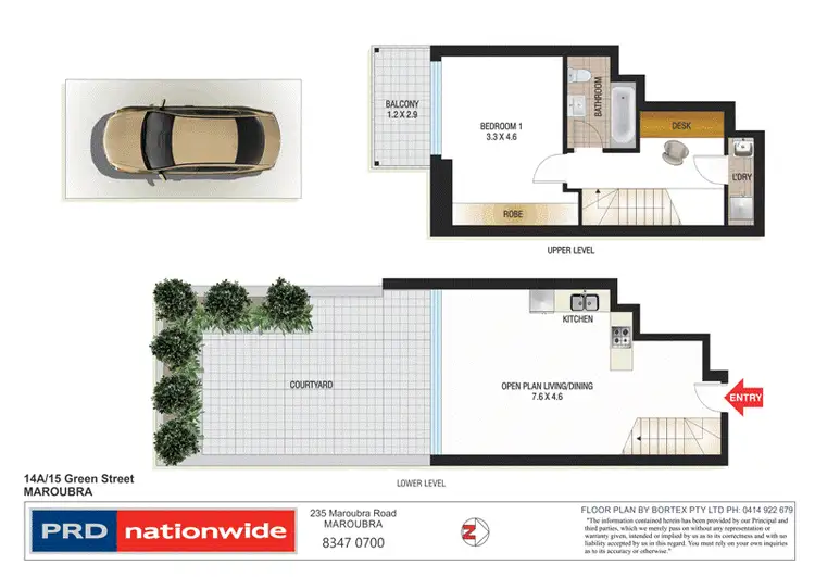 Floorplan of Homely unit listing, 14a/15 Green Street, Maroubra NSW 2035