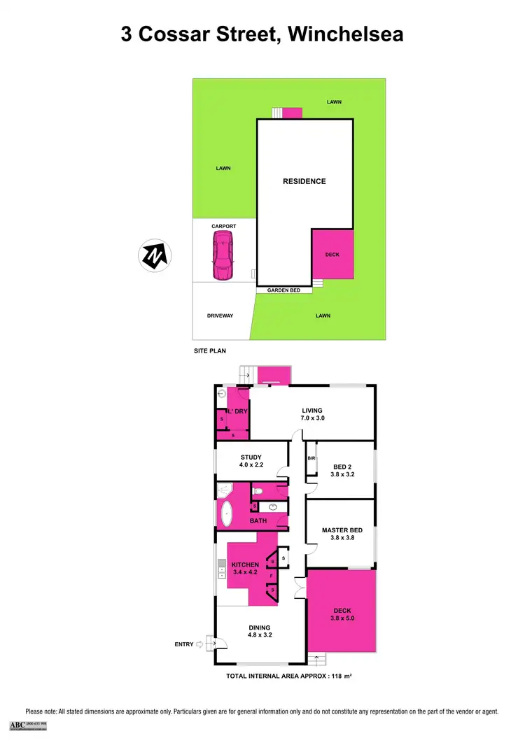 Floorplan of Homely house listing, 3 Cossar Street, Winchelsea VIC 3241