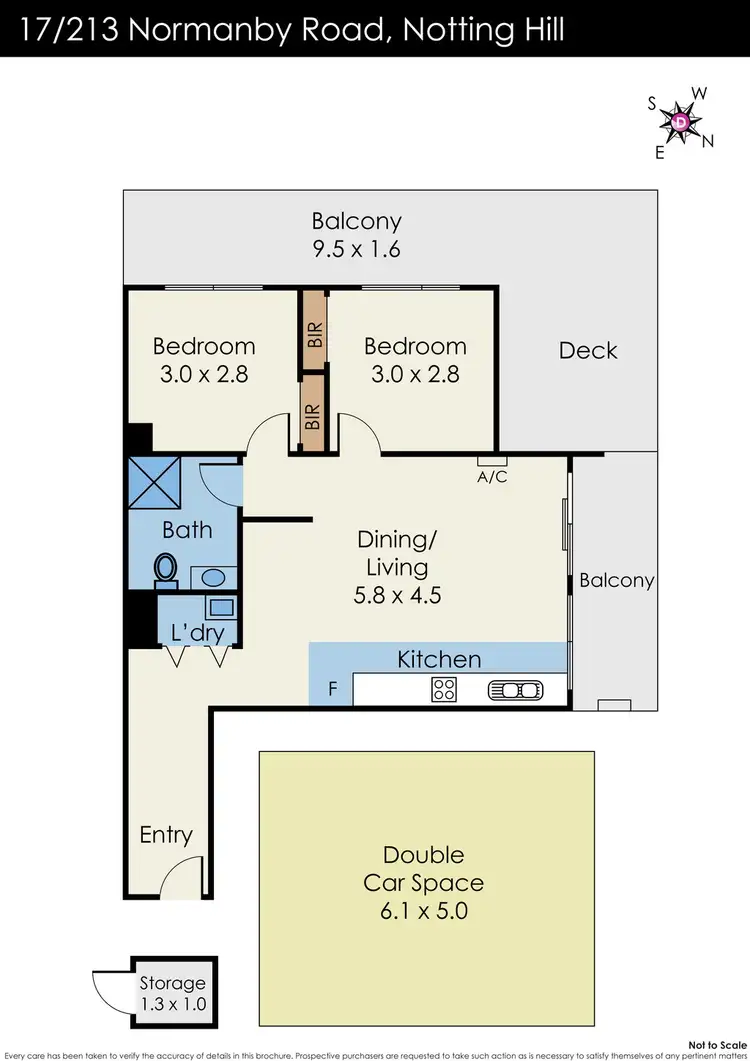 Floorplan of Homely apartment listing, 17/213 Normanby Road, Notting Hill VIC 3168