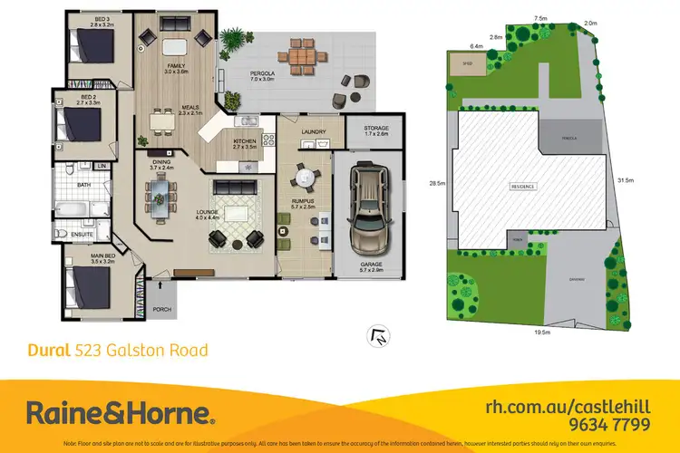 Floorplan of Homely house listing, 523 Galston Road, Dural NSW 2158