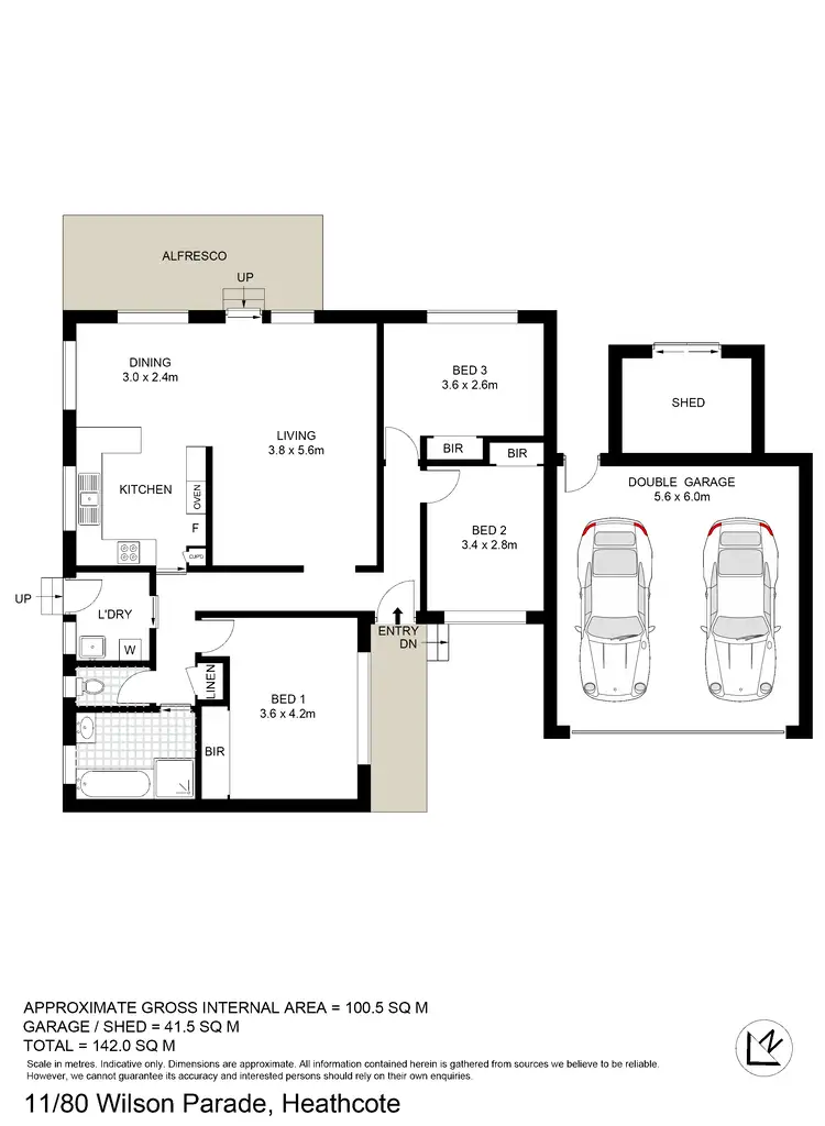 Floorplan of Homely villa listing, 11/80 Wilson Parade, Heathcote NSW 2233