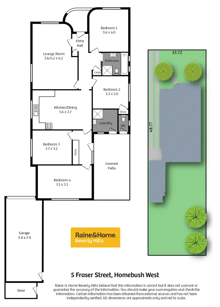 Floorplan of Homely house listing, 5 Fraser Street, Homebush West NSW 2140