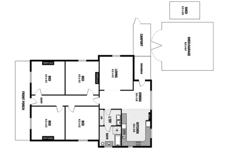 Floorplan of Homely house listing, 3 Paradise Street, Burra SA 5417