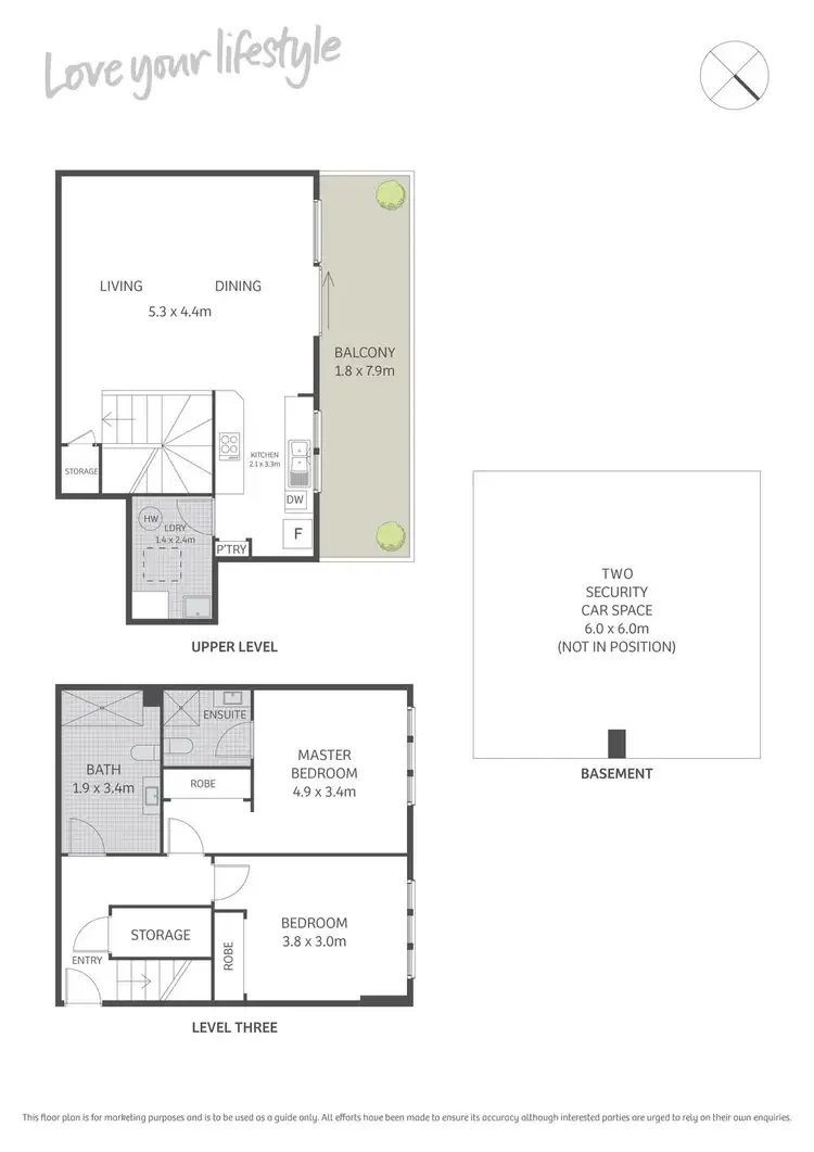 Floorplan of Homely apartment listing, 27/501 Wilson Street, Darlington NSW 2008