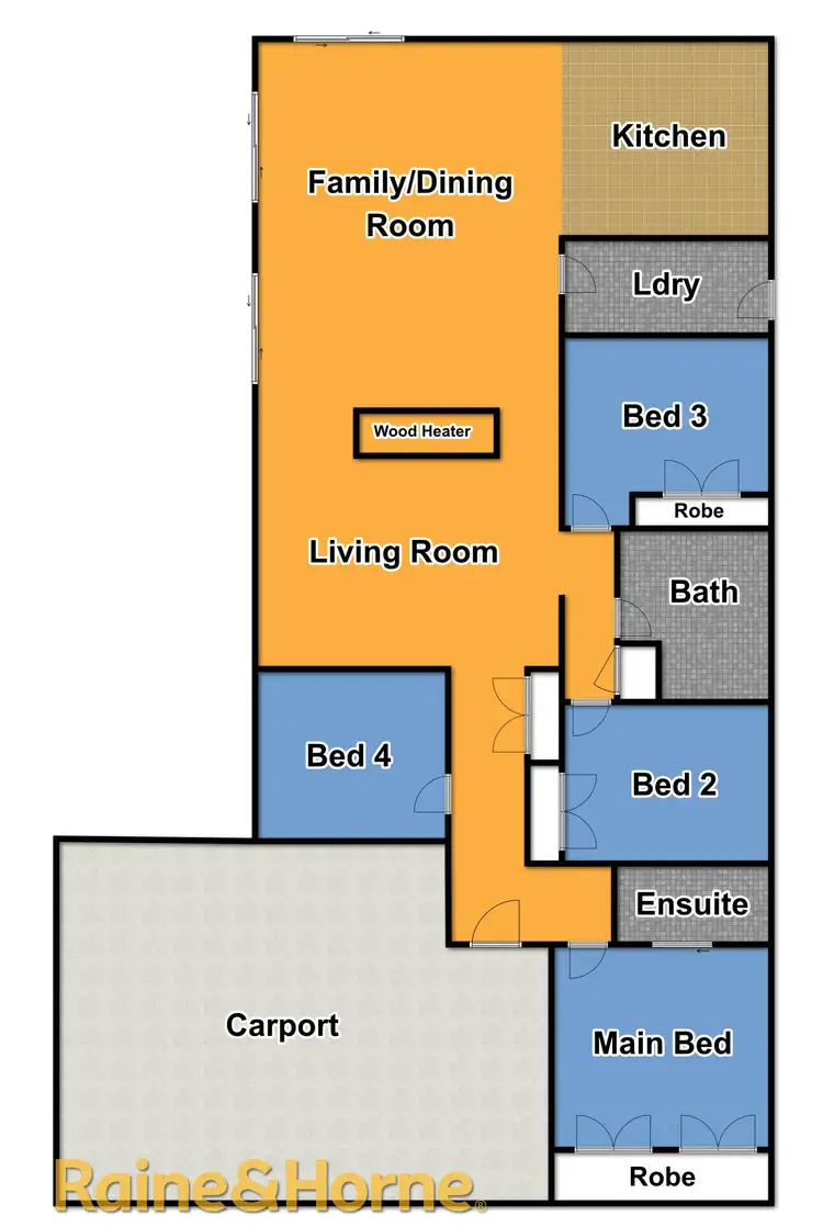 Floorplan of Homely house listing, 3 Osborne Place, Dubbo NSW 2830