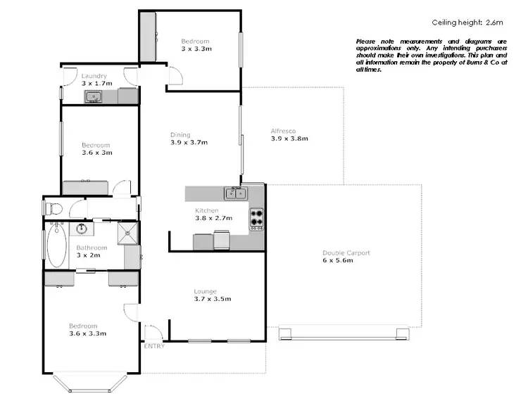 Floorplan of Homely townhouse listing, 5/145 Riverside Avenue, Mildura VIC 3500