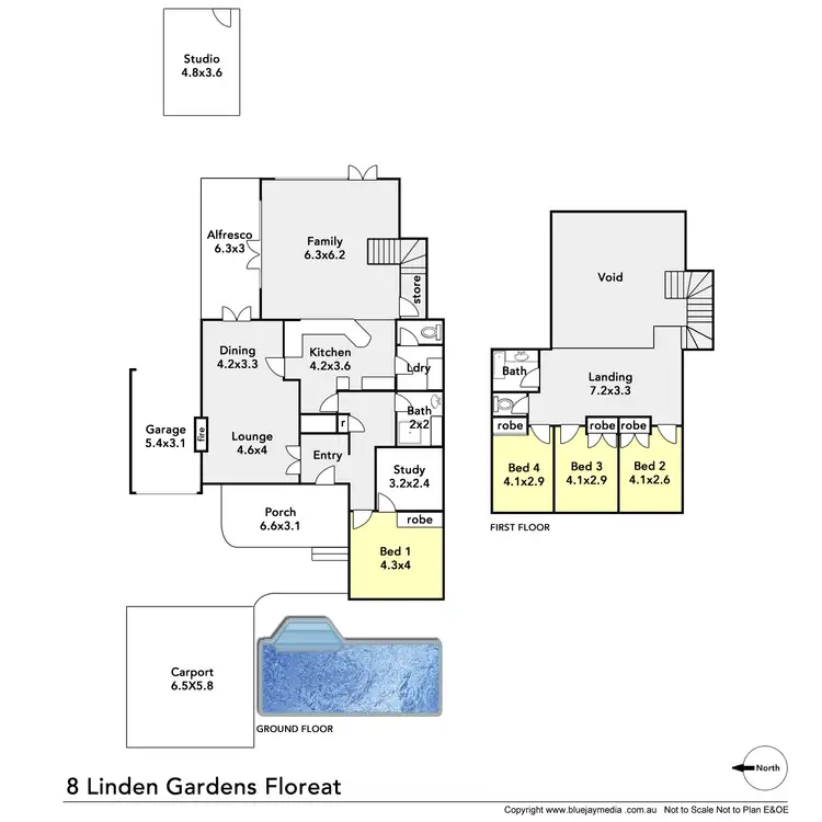Floorplan of Homely house listing, 8 Linden Gardens, Floreat WA 6014