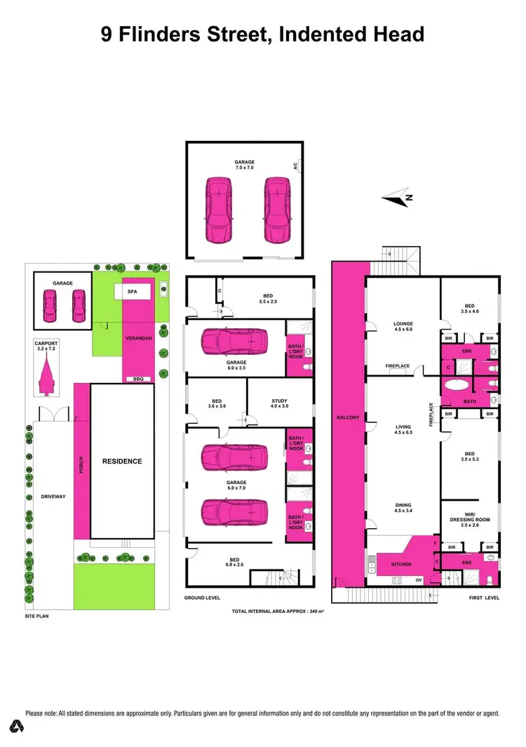 Floorplan of Homely house listing, 9 Flinders Street, Indented Head VIC 3223