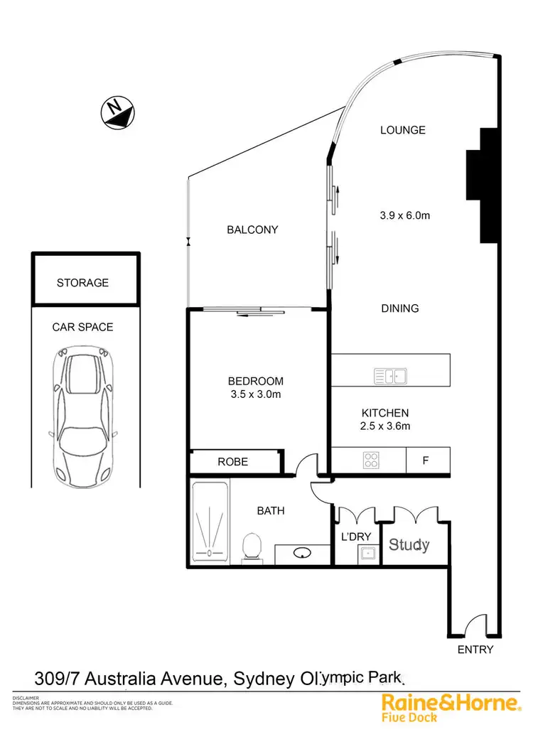 Floorplan of Homely apartment listing, 309/7 Australia Ave, Sydney Olympic Park NSW 2127