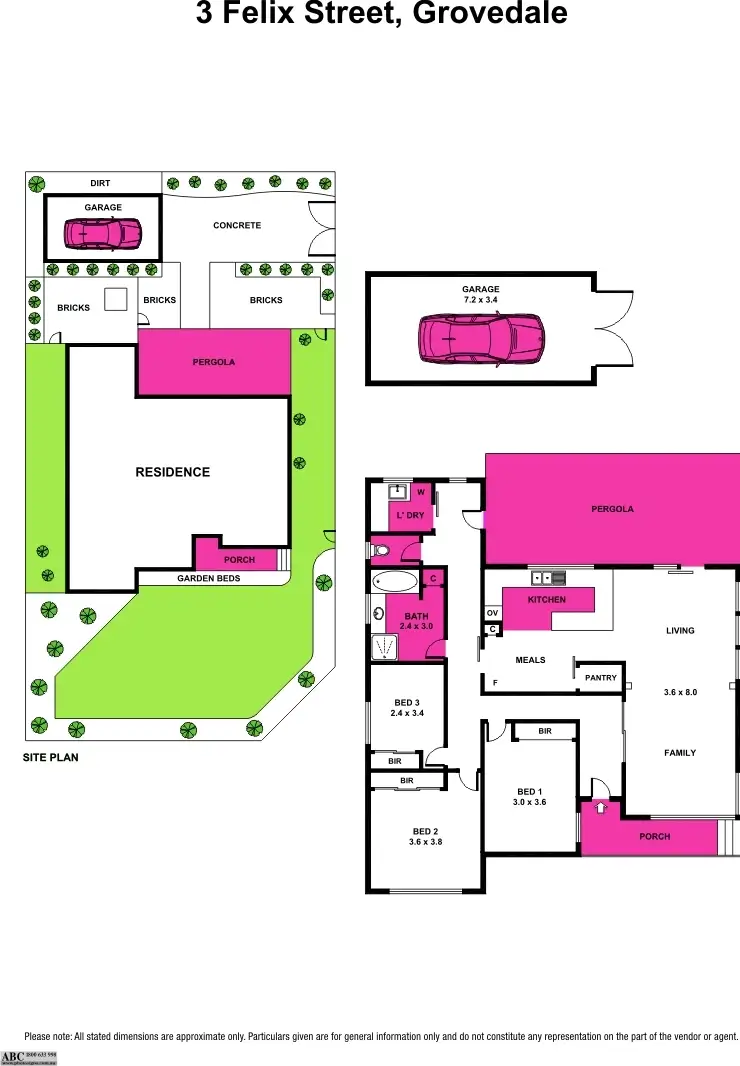 Floorplan of Homely house listing, 3 Felix Street, Grovedale VIC 3216