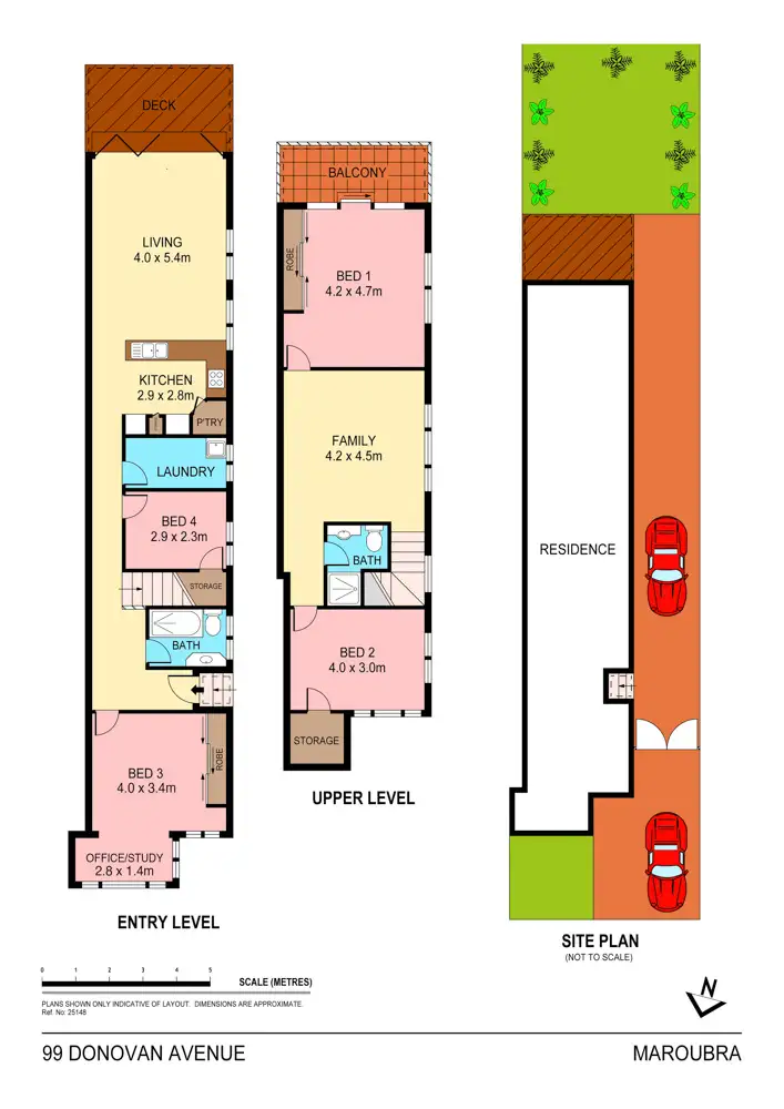 Floorplan of Homely semi-detached listing, 99 Donovan Avenue, Maroubra NSW 2035