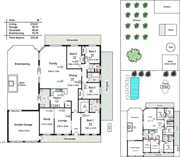 Floorplan of Homely house listing, 4 Medlow Road, Blakeview SA 5114