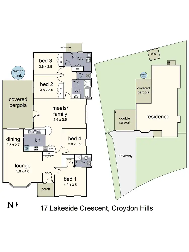 Floorplan of Homely house listing, 17 Lakeside Crescent, Croydon Hills VIC 3136