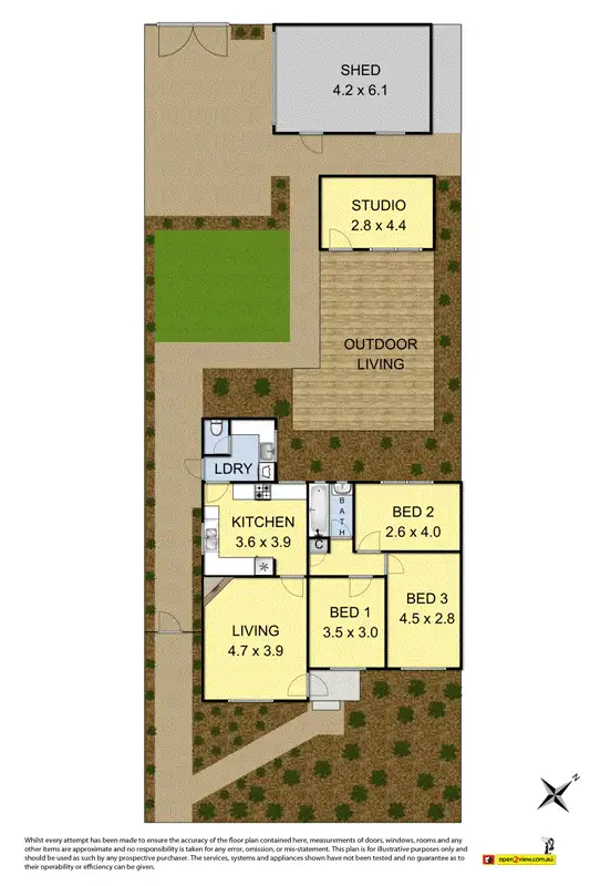 Floorplan of Homely house listing, 6 Edina Street, Williamstown VIC 3016