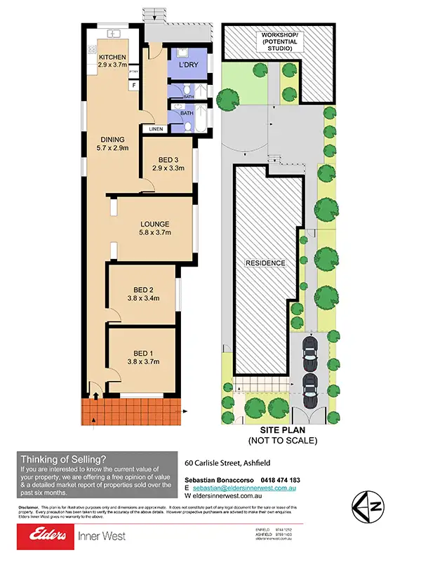 Floorplan of Homely house listing, 60 Carlisle Street, Ashfield NSW 2131