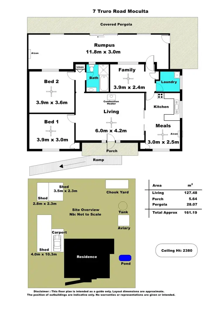 Floorplan of Homely house listing, 7 Truro Road, Moculta SA 5353