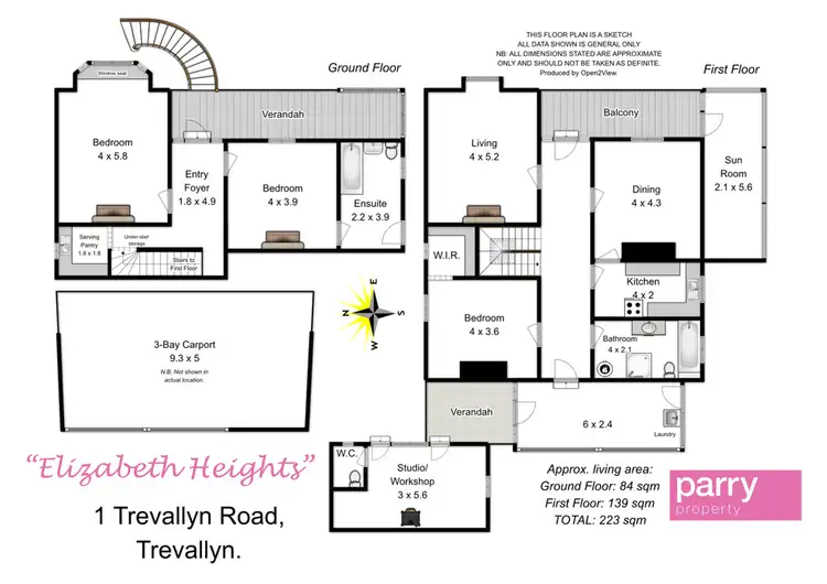 Floorplan of Homely house listing, 1 Trevallyn Road, Trevallyn TAS 7250