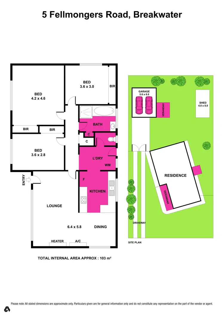Floorplan of Homely house listing, 5 Fellmongers Road, Breakwater VIC 3219