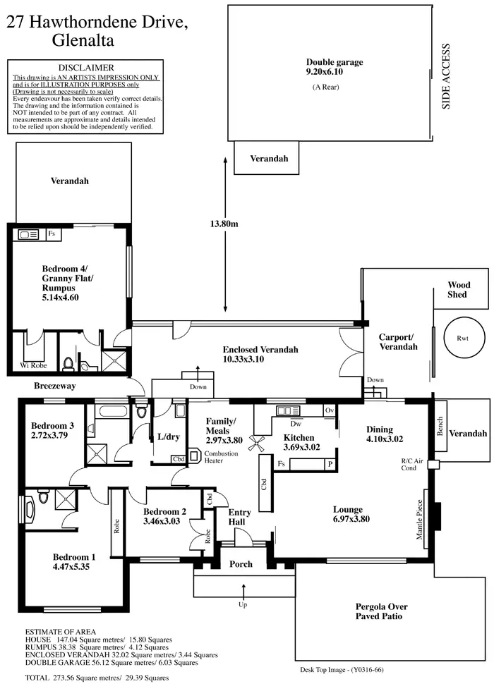 Floorplan of Homely house listing, 27 Hawthorndene Drive, Glenalta SA 5052