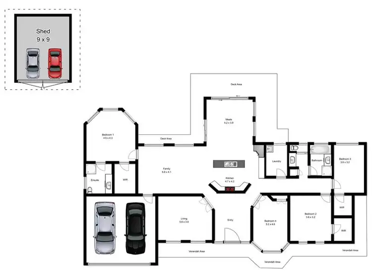 Floorplan of Homely house listing, 5 Dwyer Court, Riddells Creek VIC 3431