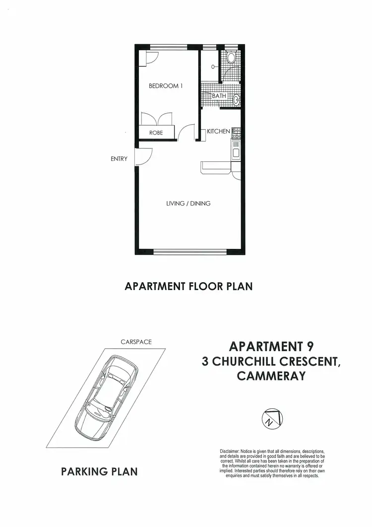 Floorplan of Homely apartment listing, 9/3 Churchill Crescent, Cammeray NSW 2062