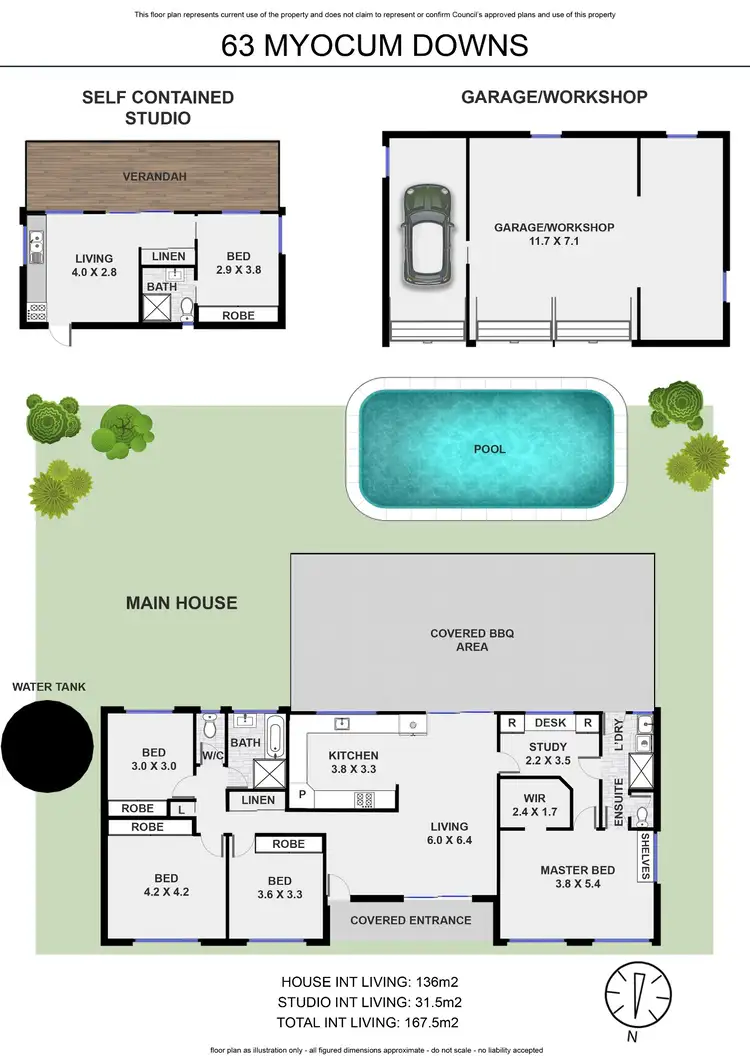 Floorplan of Homely rural property listing, 63 Myocum Downs Drive, Mullumbimby NSW 2482