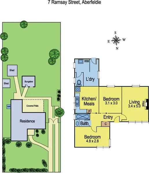 Floorplan of Homely house listing, 7 RAMSAY STREET, Aberfeldie VIC 3040