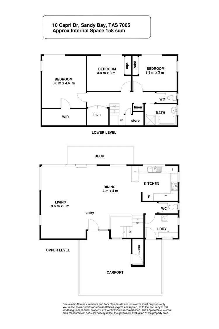 Floorplan of Homely house listing, 10 Capri Drive, Sandy Bay TAS 7005