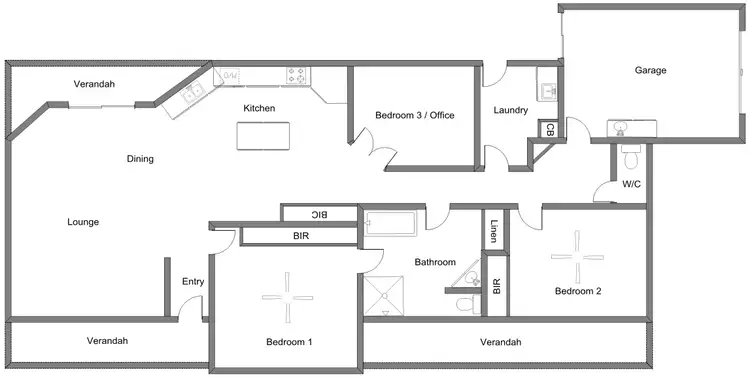 Floorplan of Homely house listing, 10 Park Tce, Bordertown SA 5268