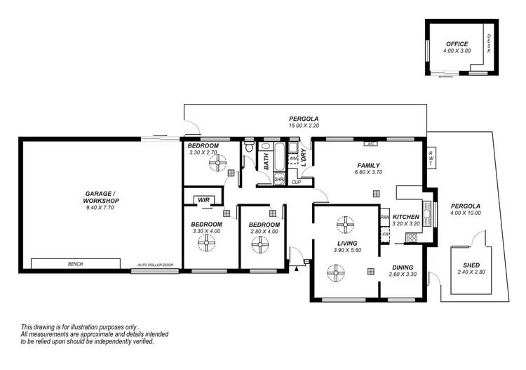 Floorplan of Homely house listing, 1 Hasse Court, Parafield Gardens SA 5107