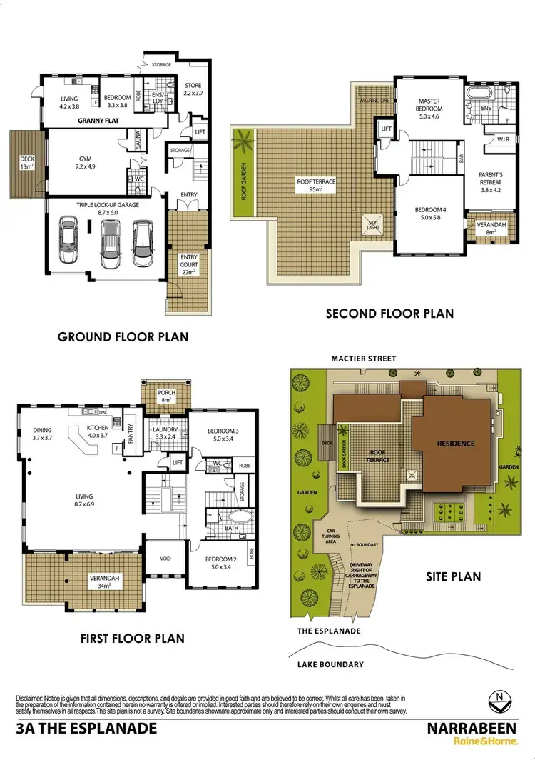 Floorplan of Homely house listing, 3A The Esplanade, Narrabeen NSW 2101