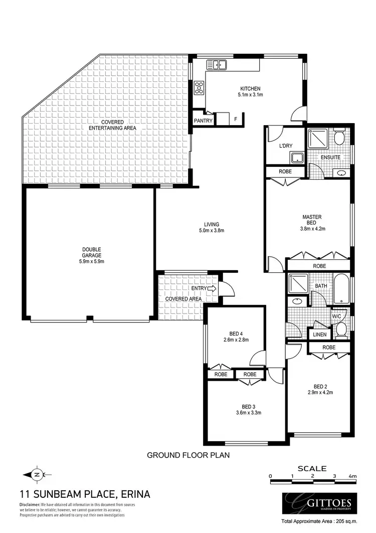 Floorplan of Homely house listing, 11 Sunbeam Place, Erina NSW 2250