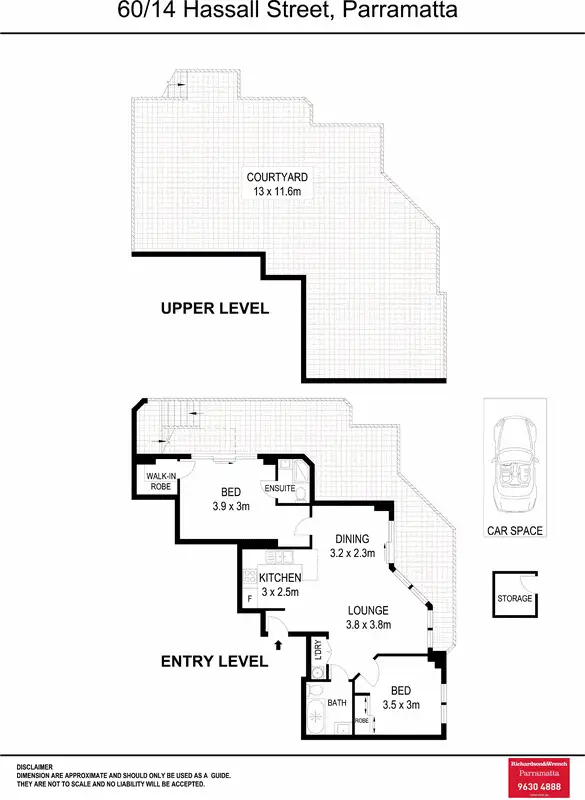 Floorplan of Homely unit listing, 60/14 Hassall Street, Parramatta NSW 2150