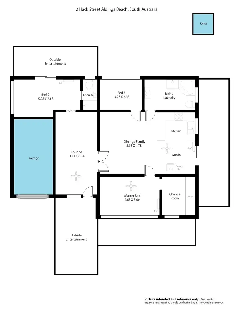 Floorplan of Homely house listing, 2 and 2A Hack Street, Aldinga Beach SA 5173