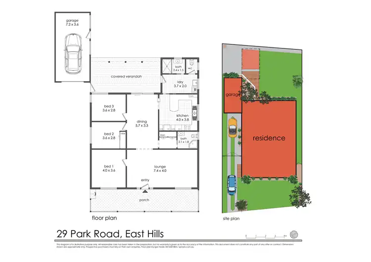 Floorplan of Homely house listing, 29 Park Road, East Hills NSW 2213