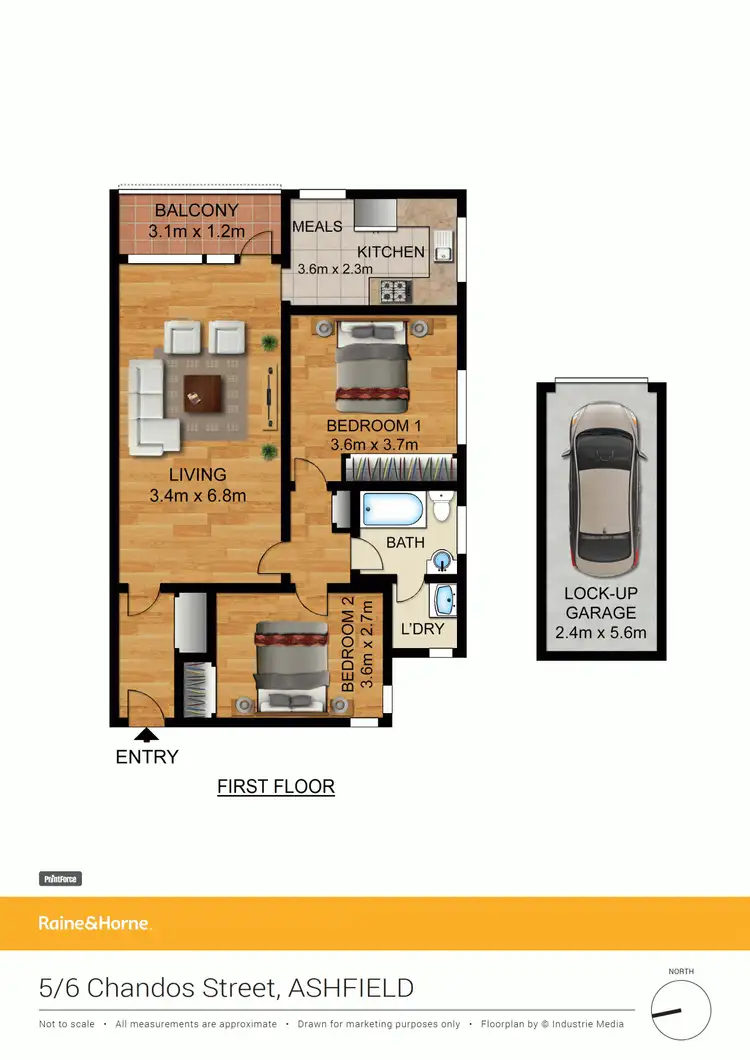 Floorplan of Homely unit listing, 5/6 Chandos Street, Ashfield NSW 2131