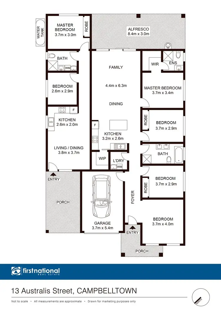 Floorplan of Homely house listing, 13 Australis Street, Campbelltown NSW 2560