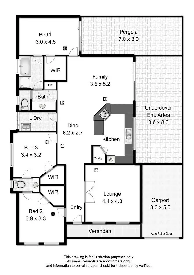 Floorplan of Homely house listing, 1 Teusner Drive, Morphett Vale SA 5162