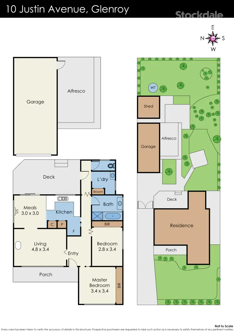 Floorplan of Homely house listing, 10 Justin Avenue, Glenroy VIC 3046