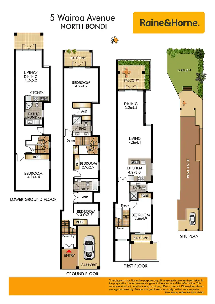 Floorplan of Homely house listing, 5 Wairoa Avenue, North Bondi NSW 2026