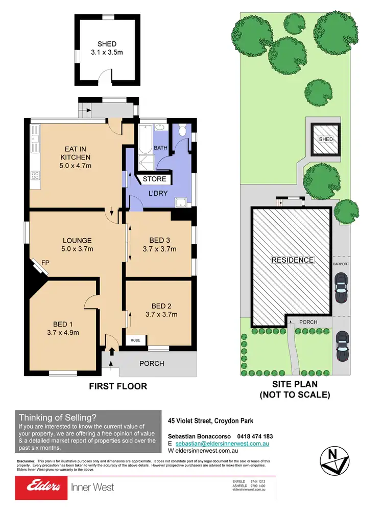 Floorplan of Homely house listing, 45 Violet Street, Croydon Park NSW 2133