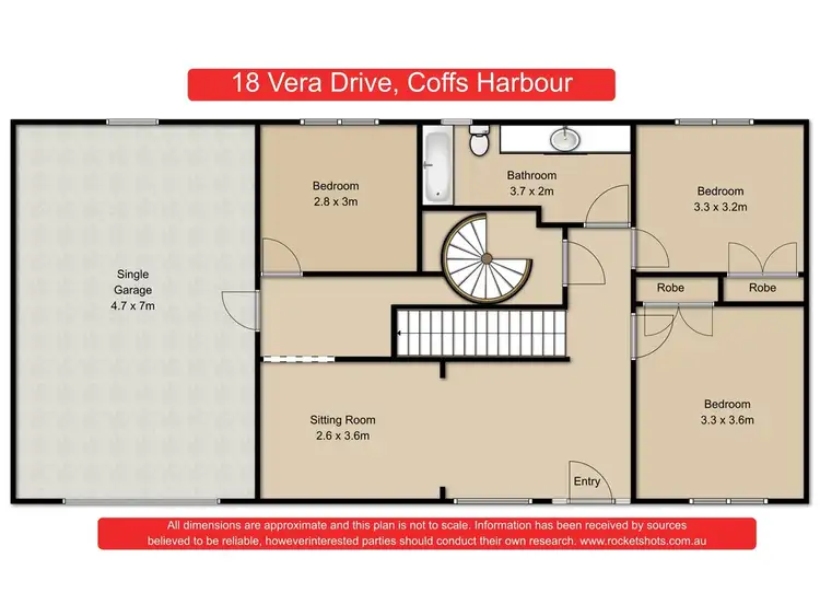 Floorplan of Homely house listing, 18 Vera Drive, Coffs Harbour NSW 2450