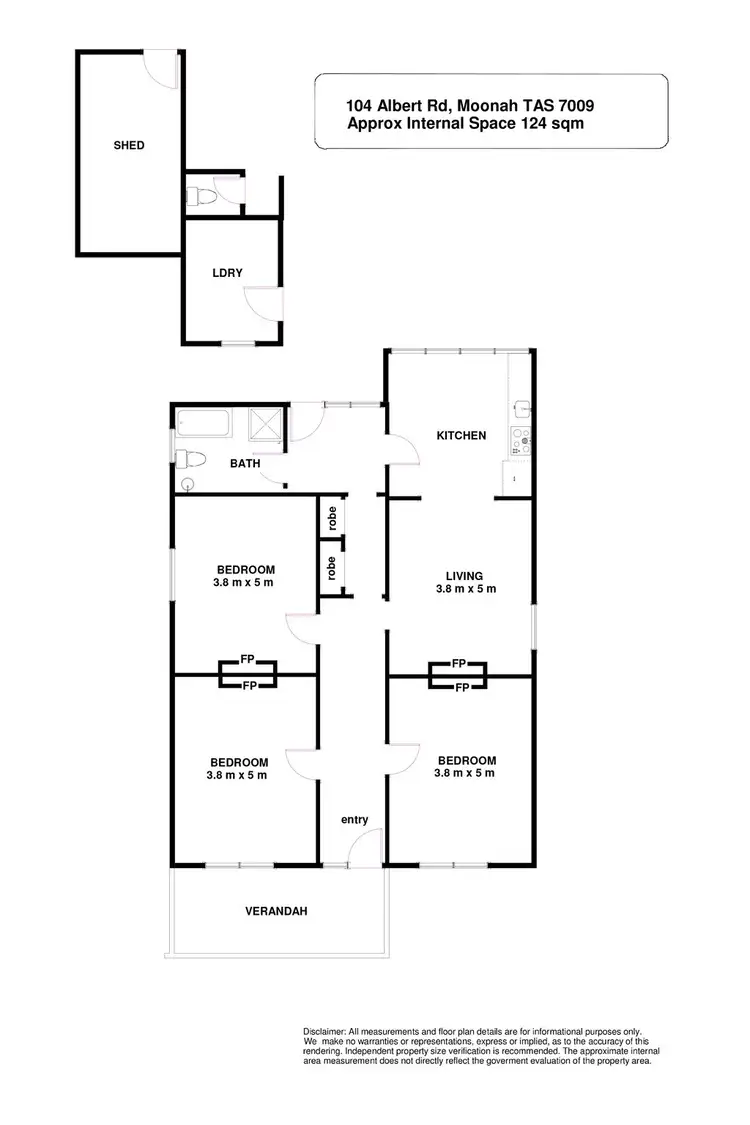 Floorplan of Homely house listing, 104 Albert Road, Moonah TAS 7009