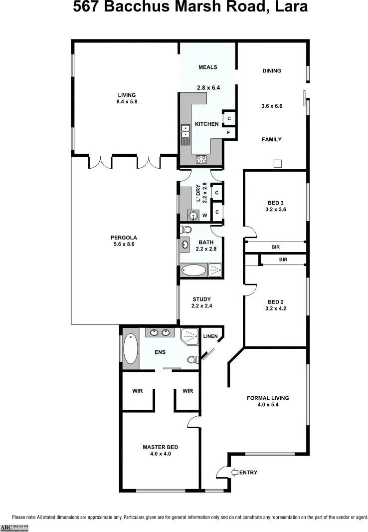 Floorplan of Homely house listing, 567 Bacchus Marsh Road, Lara VIC 3212