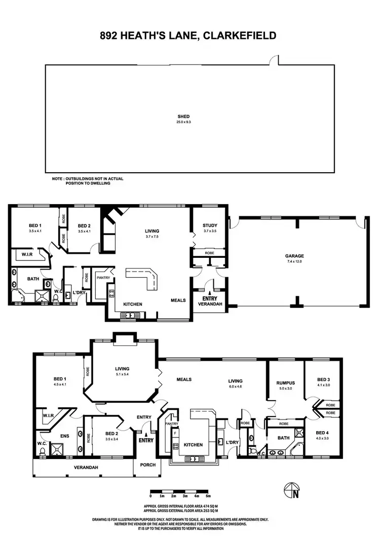 Floorplan of Homely house listing, 892 Heaths Lane, Clarkefield VIC 3430