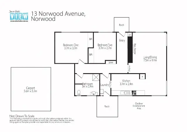 Floorplan of Homely house listing, 1/13 Norwood, Norwood TAS 7250
